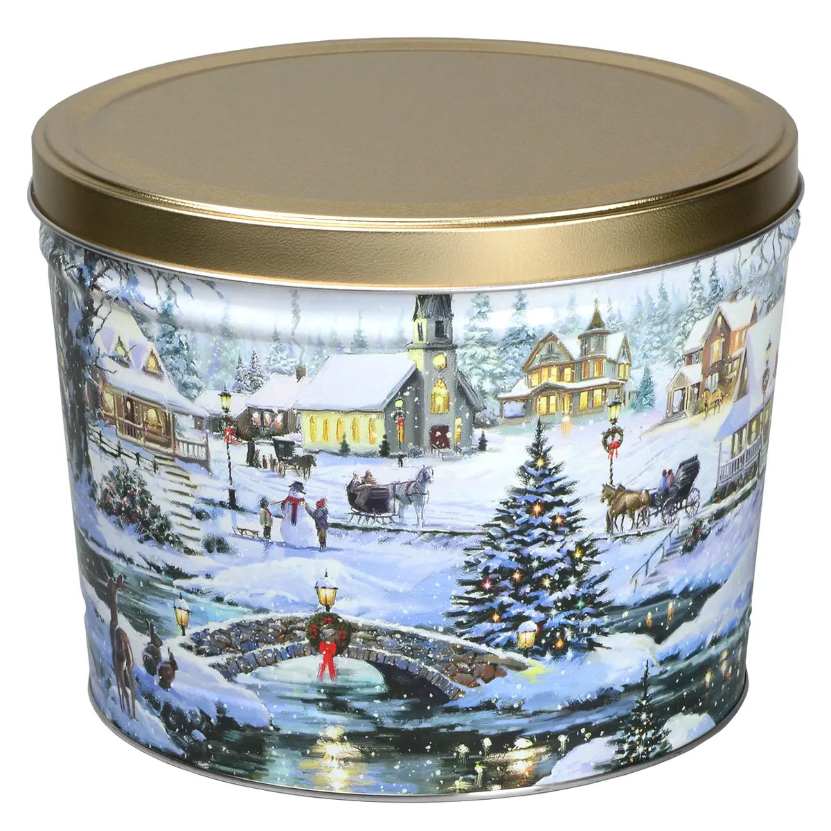 Icy Lights Christmas Tin