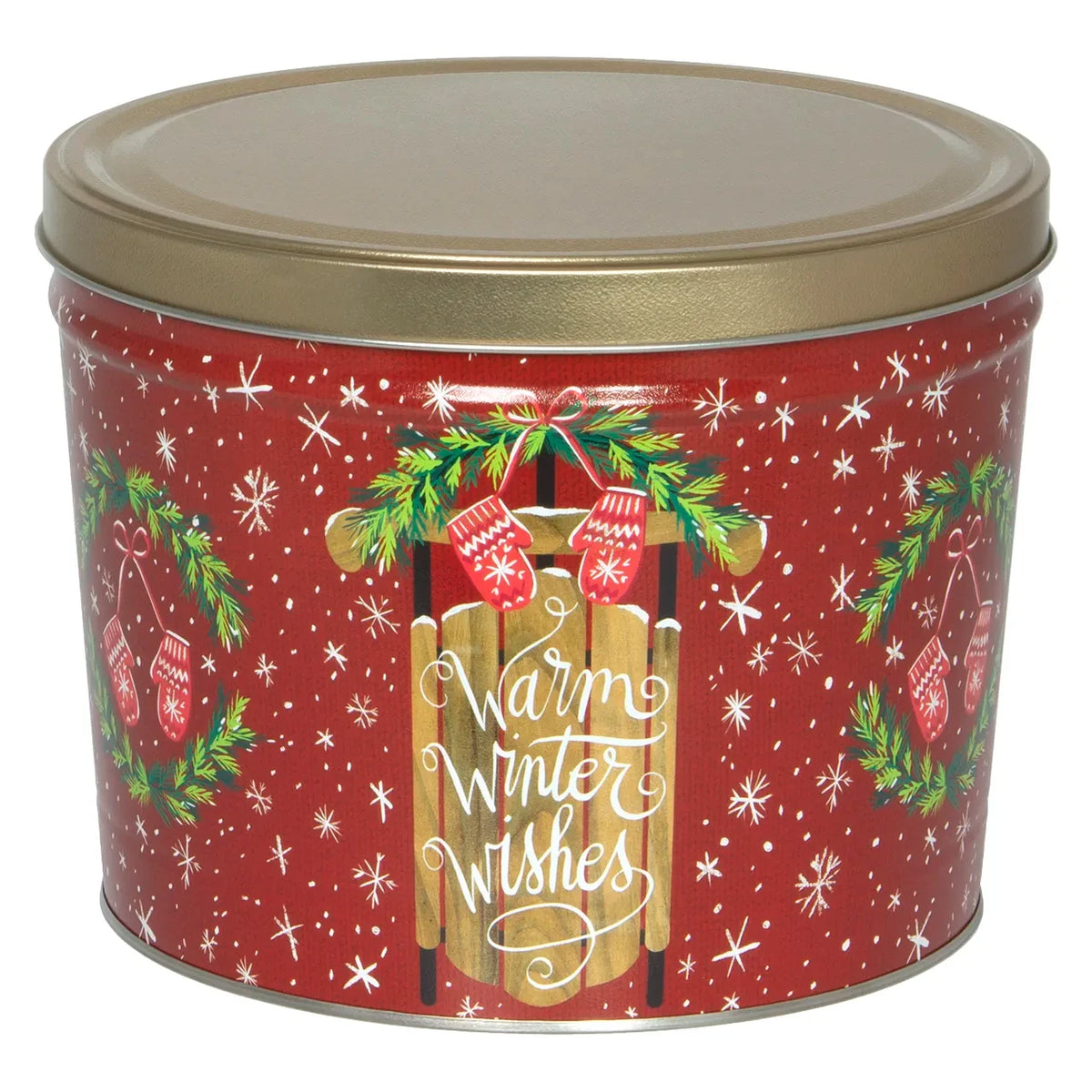 Warm Winter Wishes Christmas Tin