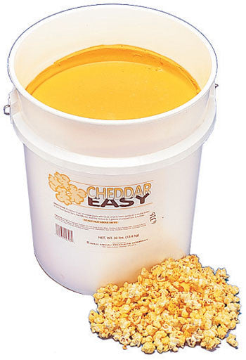 Cheddar Easy Cheese, 30 lb., Popcorn Supplies, Cromers Pnuts, LLC - Cromers Pnuts, LLC