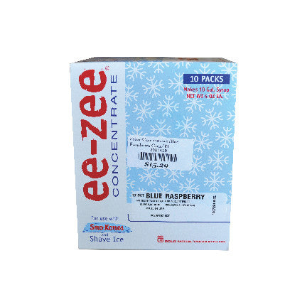 Blue Raspberry - Ee-zee Concentrate/Ctn 10 - 15.75, Snow Cone Supplies, Cromers Pnuts, LLC - Cromers Pnuts, LLC