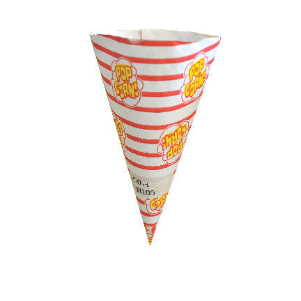 Cone-O-Corn Cones, (250 count), Popcorn Supplies, Cromers Pnuts, LLC - Cromers Pnuts, LLC