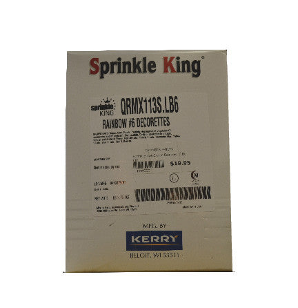 Rainbow Ice Cream Sprinkles - $19.95, Snack Bar Supplies, Cromers Pnuts, LLC - Cromers Pnuts, LLC