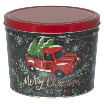 Tree Farm Truck Christmas Tin