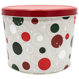 2 Gallon - Jolly Dots Christmas Tin