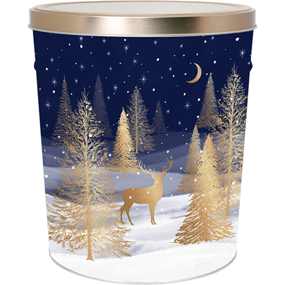 3.5 Gallon - Gilded Forest Christmas Tin