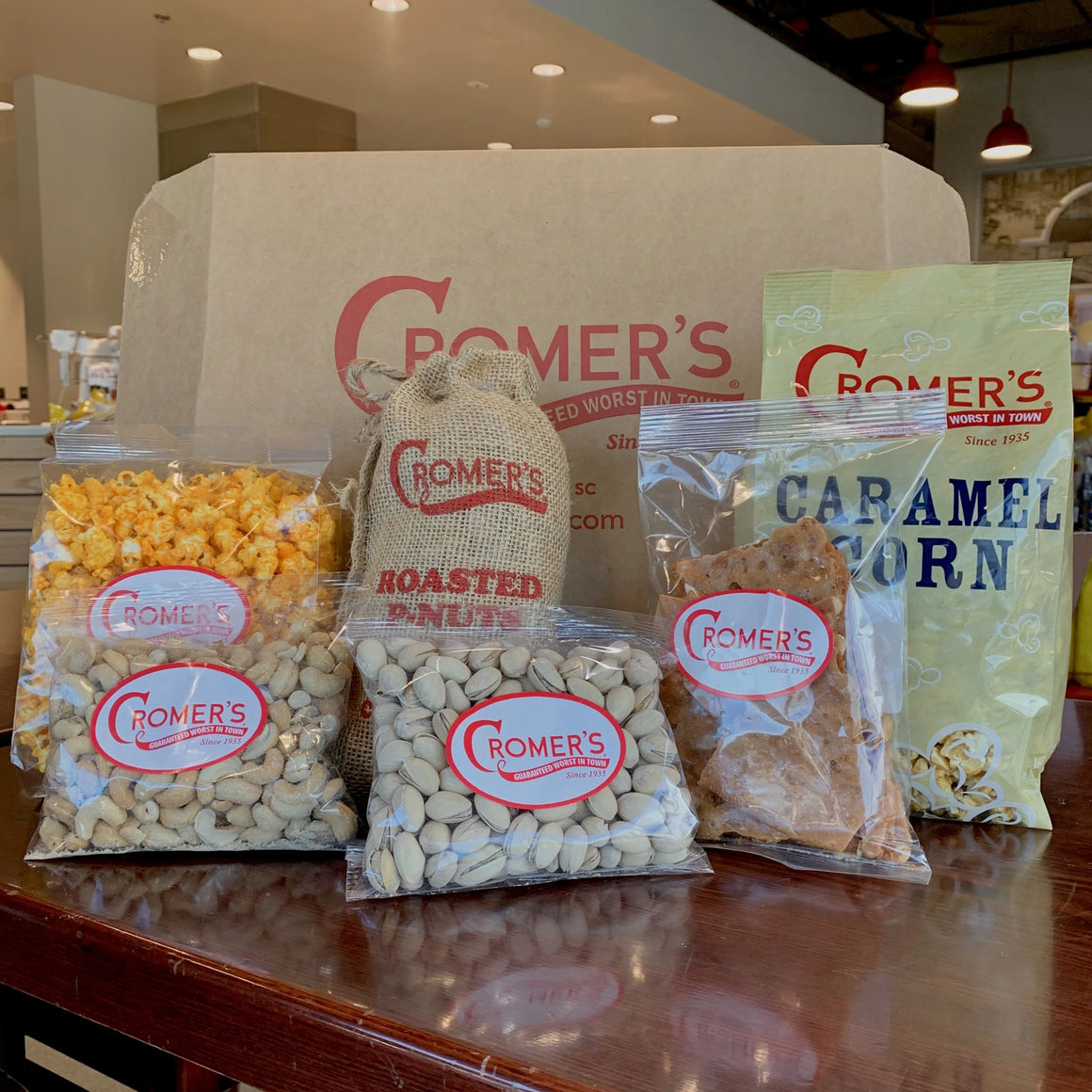 Gourmet Popcorn and Peanuts in Columbia since 1935, Cromer's PNuts Cromers Pnuts