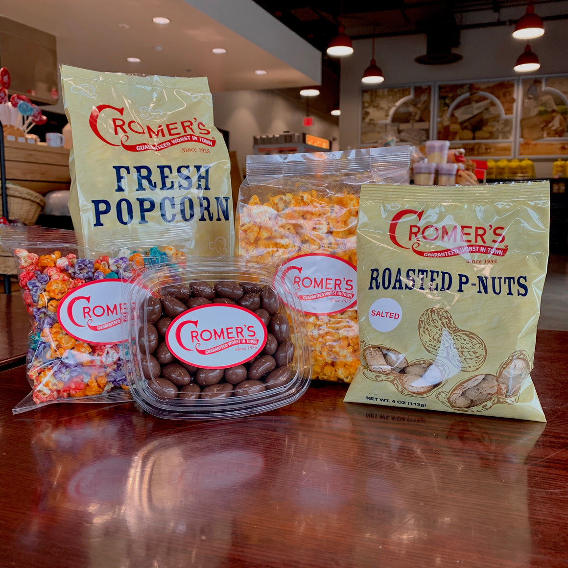 Gourmet Popcorn and Peanuts in Columbia since 1935, Cromer's PNuts Cromers Pnuts